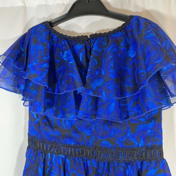 NEW $278‎ Tadashi Shoji Kids McKenzie Floral Chiffon Dress [Girls SZ 6 ] - Picture 6 of 8